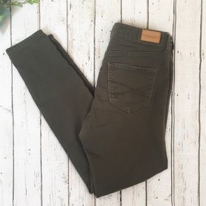 Aeropostale Hunter Green Hugh Waisted Jegging